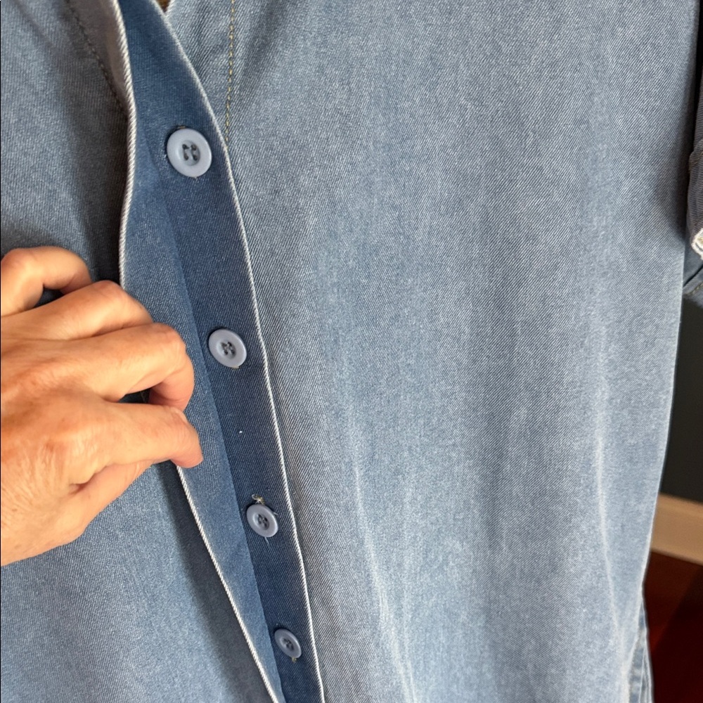 Rowen Light Blue Denim Shirt - Picture 4 of 7